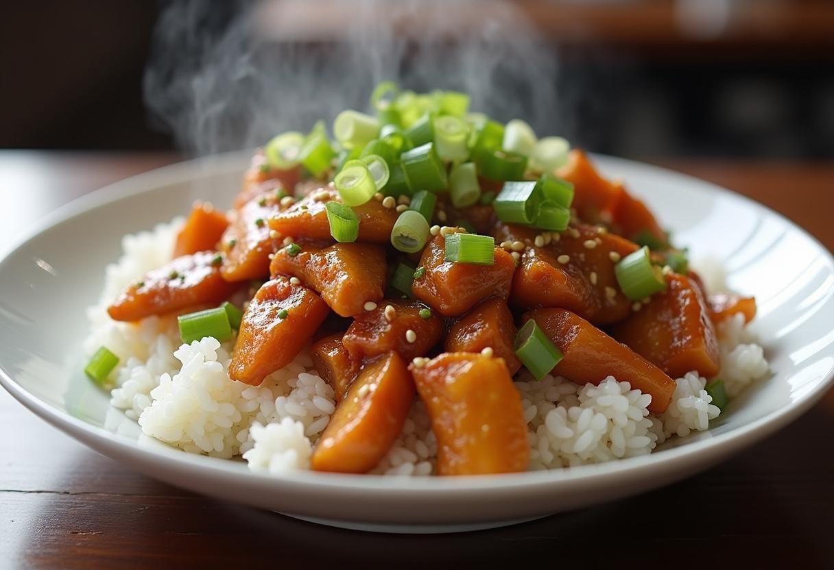 Delicious Chinese Chicken Stir-Fry served over rice, better than takeout.