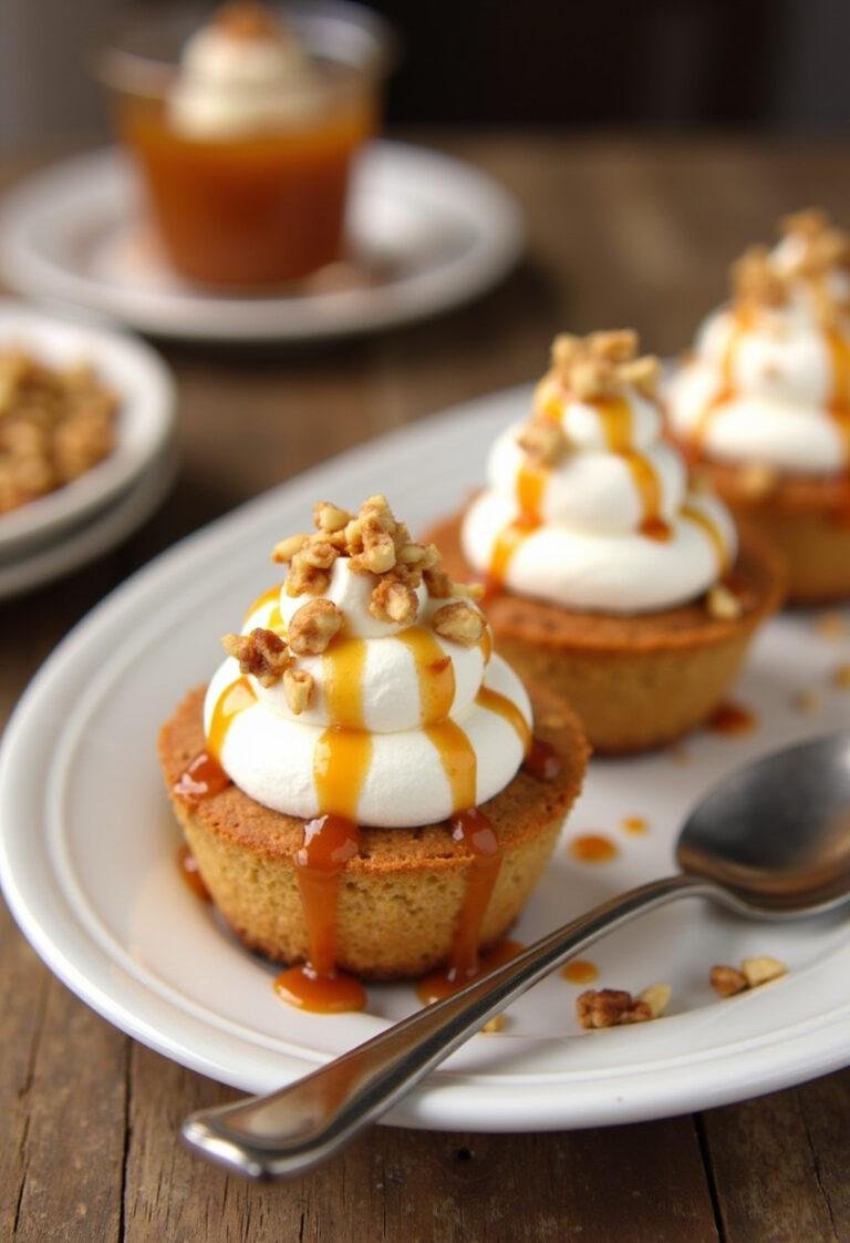 Delicious Easy Caramel Apple Dessert Cups ready to be served, showcasing caramel, nuts, and whipped cream.