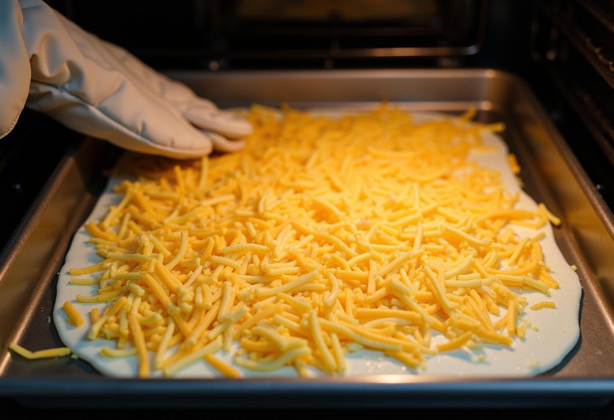 Egg and cheese topped Bazlama dough on a baking tray, ready for baking.