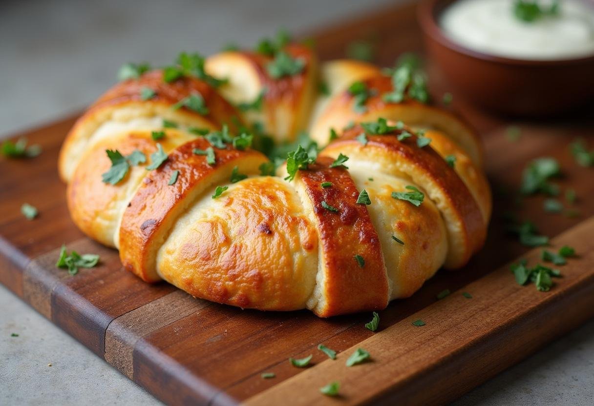 Finished Simple Chicken Crescent Bake, perfectly baked and ready to be enjoyed.