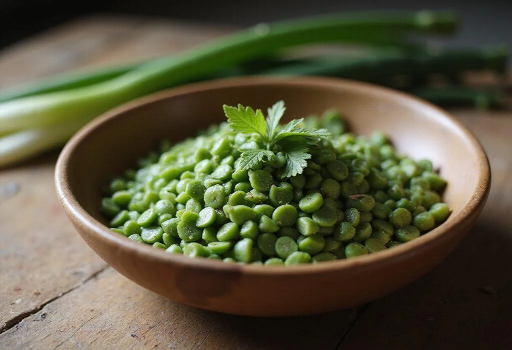 A stunning bowl of aromatic green onion seeds ready to be used in recipes, enhancing flavors and presentations.