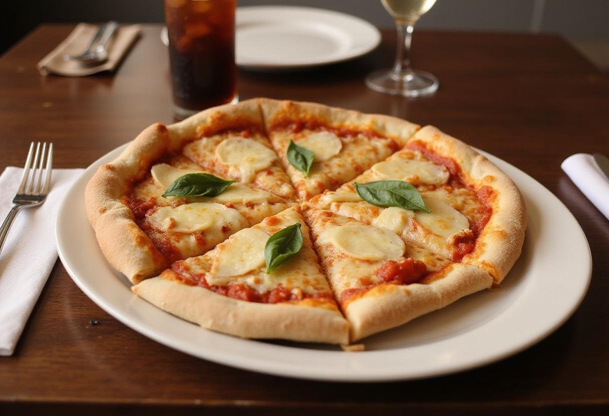 Finished Arundel's House Special Pizza displayed on a dining table, capturing the delightful presentation and inviting atmosphere.