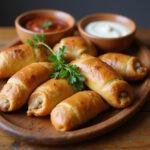 Deliciously baked Bob Evans sausage rolls served hot, perfect for any gathering or snack time.
