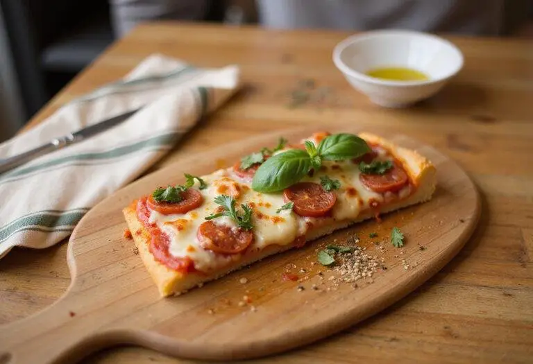 Enjoying a slice of Greeks' Neighborhood Pizza Paradise, a delectable Greek pizza made to satisfy cravings for pizza near you.