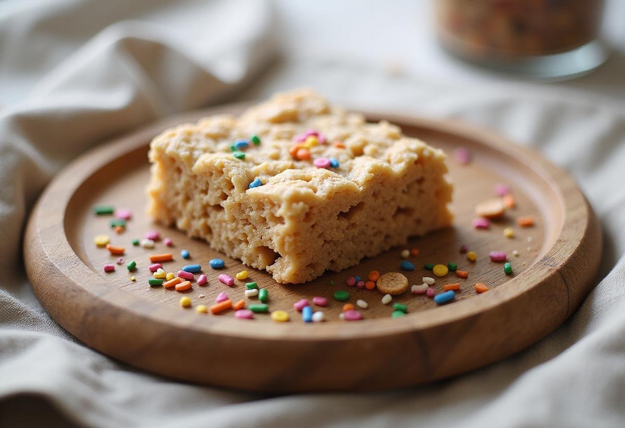 Deliciously presented original Rice Krispie Treats ready to enjoy