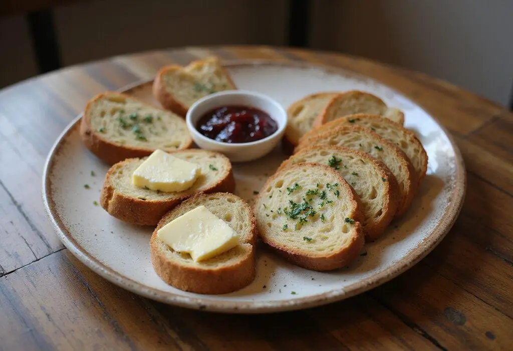 Serving of sliced sourdough bread, highlighting how long does sourdough bread last and the best ways to enjoy it freshly baked.