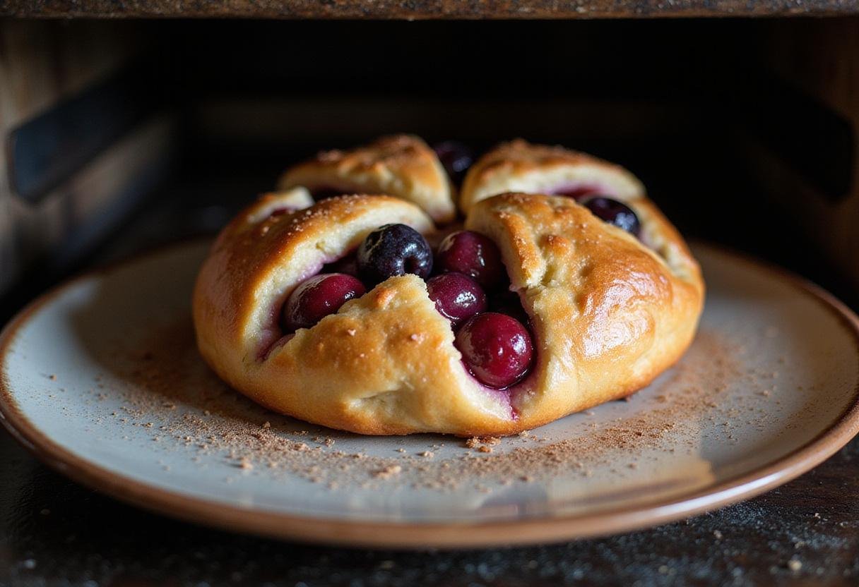 Delicious sugar-free morning pastry served warm, flaky pop tart with berry filling perfect for breakfast.