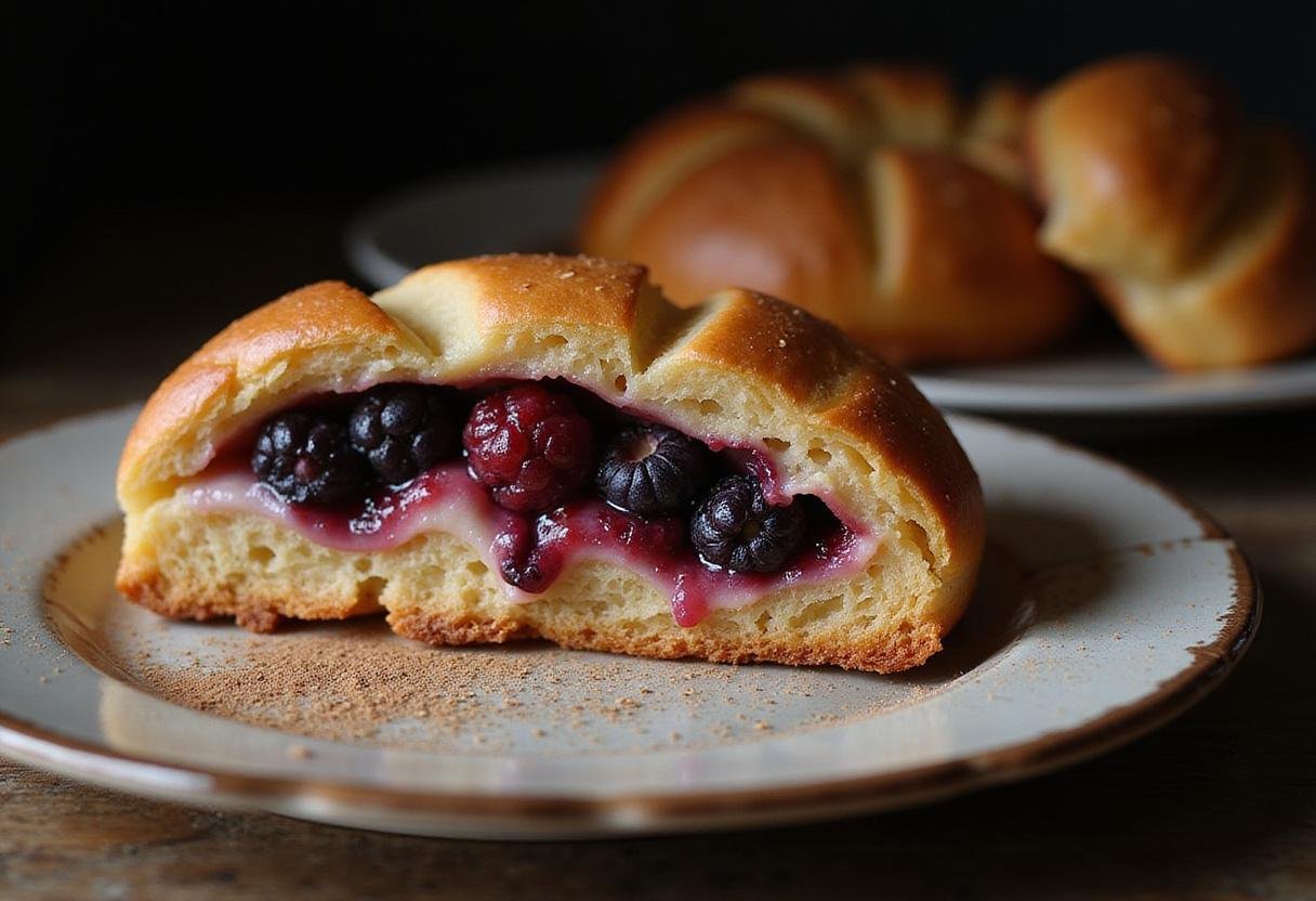 Delicious sugar-free morning pastry served warm, flaky pop tart with berry filling perfect for breakfast.