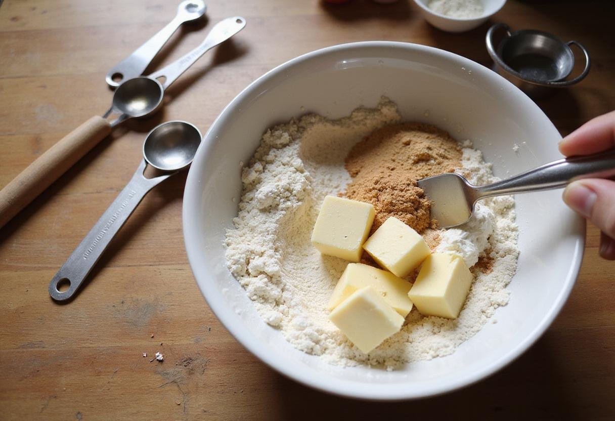 Mixing the ingredients for strawberry crunch cookies, highlighting the fundamental steps in creating delicious homemade cookies.