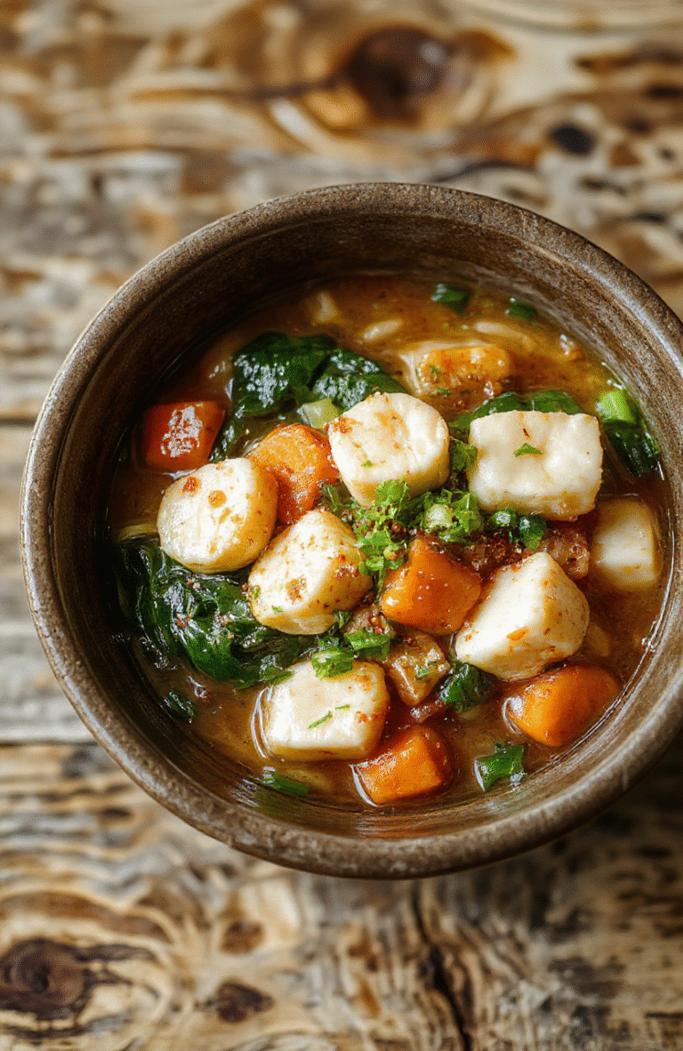 A steaming bowl of vegan ramen noodles featuring vibrant orange carrots, green spinach, and soft tofu in a rich, glossy broth. The bowl is artistically arranged with sliced green onions on top, with a textured, light-colored surface background and natural daylight highlighting the fresh ingredients and inviting textures.