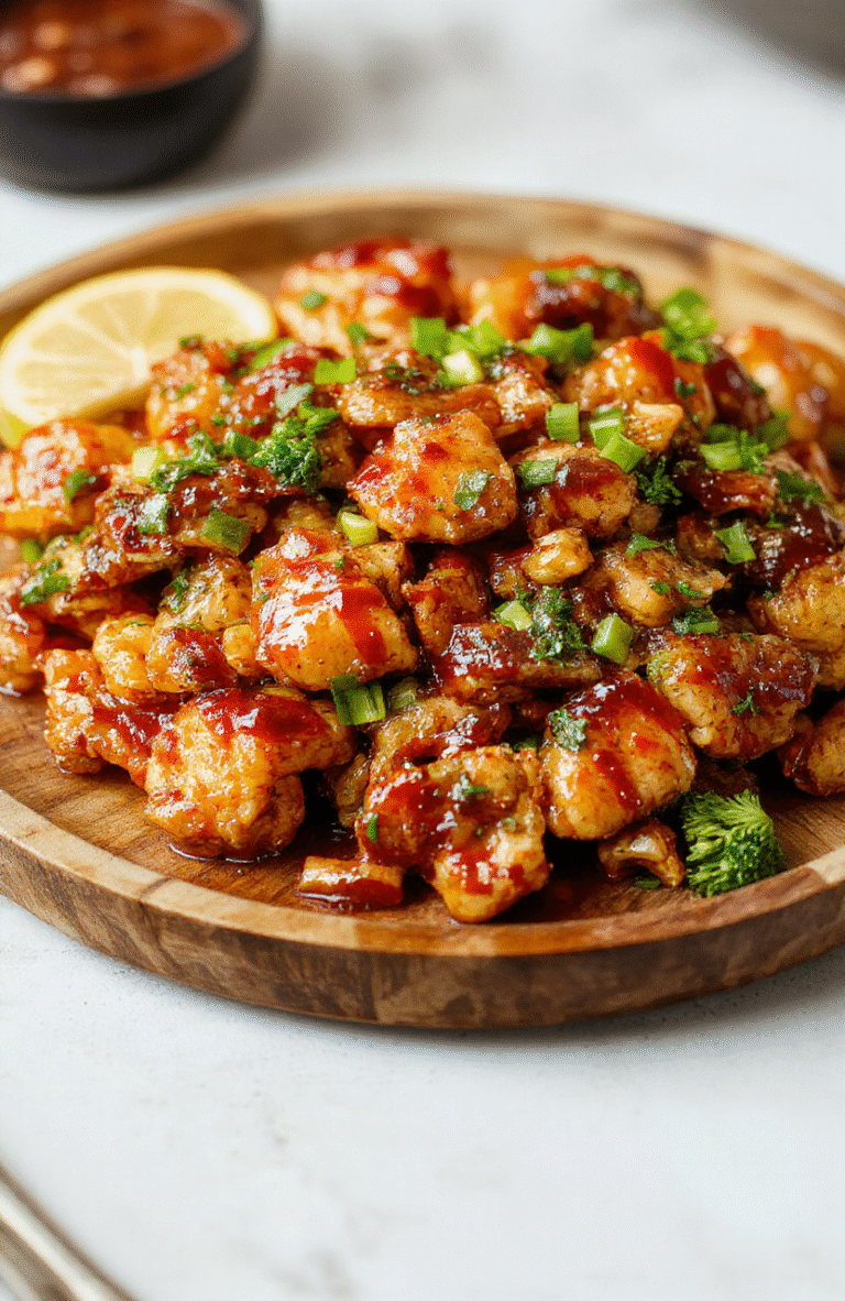 A vibrant plate of teriyaki chicken stir fry featuring tender chicken pieces glossy with teriyaki sauce, colorful bell peppers, broccoli florets, and snap peas, all arranged on a rustic wooden serving platter styled simply with fresh ingredients, capturing a fresh and appetizing appearance with soft natural lighting.