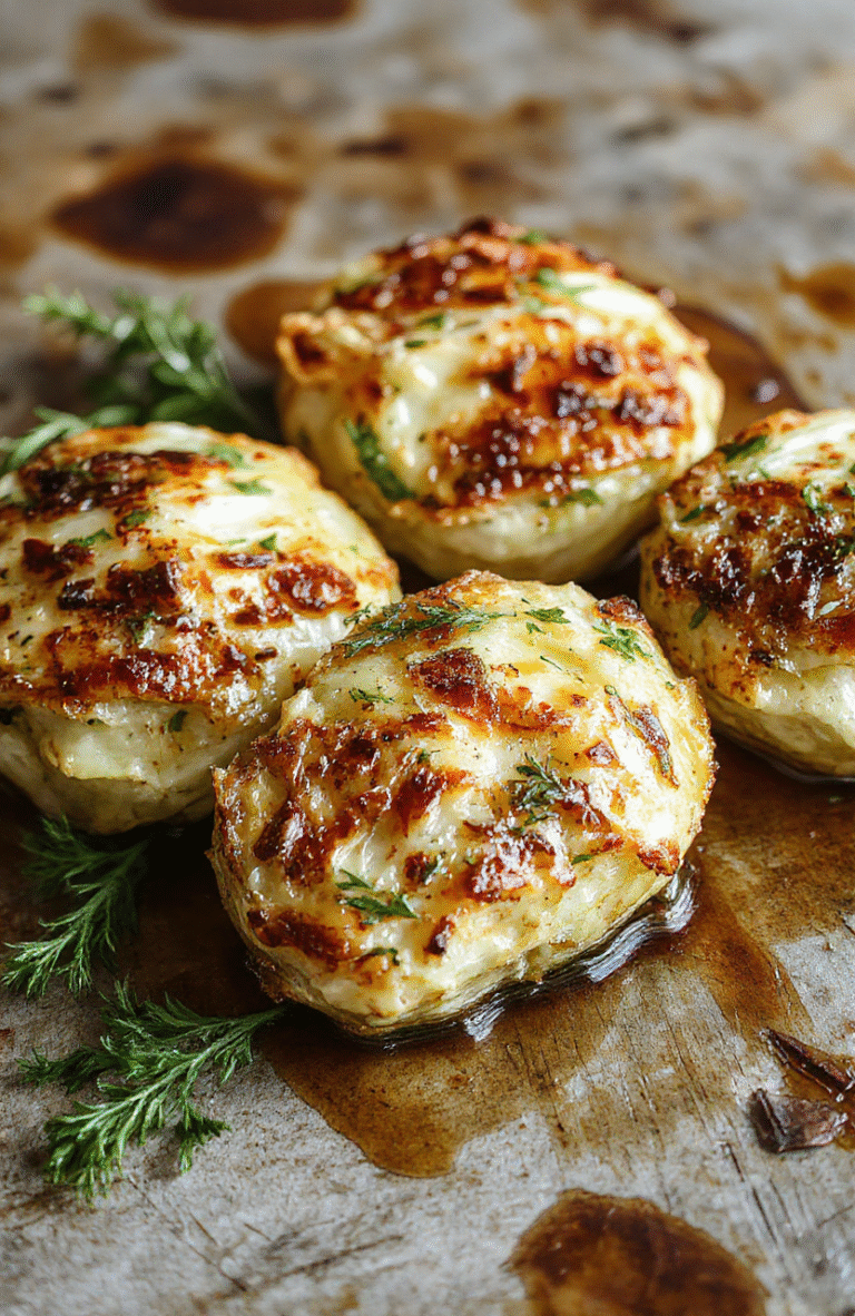 Golden brown cabbage steaks with crispy edges, topped with freshly chopped parsley and garlic, served on a white plate with a rustic wooden background, showcasing their tender and caramelized textures.