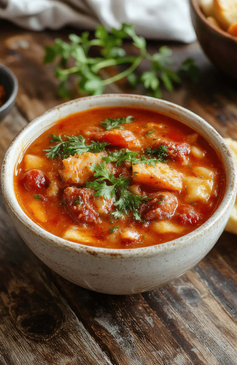 A vibrant bowl of minestrone soup filled with colorful vegetables, beans, and pasta, topped with fresh herbs on a rustic wooden table, styled naturally with natural daylight and soft shadows, highlighting the textures and rich colors.
