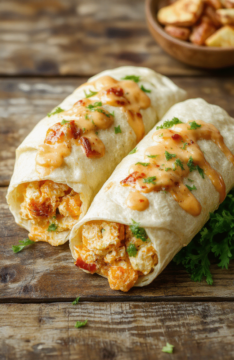 A vibrant plate featuring cheesy chicken wraps sliced to reveal gooey cheese, seasoned chicken, lettuce, and tomato, arranged neatly on a rustic wooden surface with fresh ingredients surrounding, styled casually with natural light highlighting textures and colors.