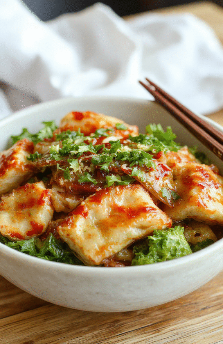 A vibrant plate of potsticker noodle bowls featuring golden-brown potstickers, colorful fresh vegetables, and glossy noodles, topped with chopped green onions and sesame seeds, arranged on a rustic wooden table with a warm, inviting atmosphere.