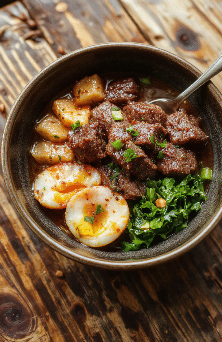 A vibrant Korean beef bowl served in a white ceramic bowl, topped with sliced green onions, sesame seeds, and diced carrots. The beef is glossy and tender, layered over fluffy steamed rice with a side of crisp vegetables. The presentation is colorful and appetizing, styled casually with a backdrop of a rustic wooden table and soft natural lighting.