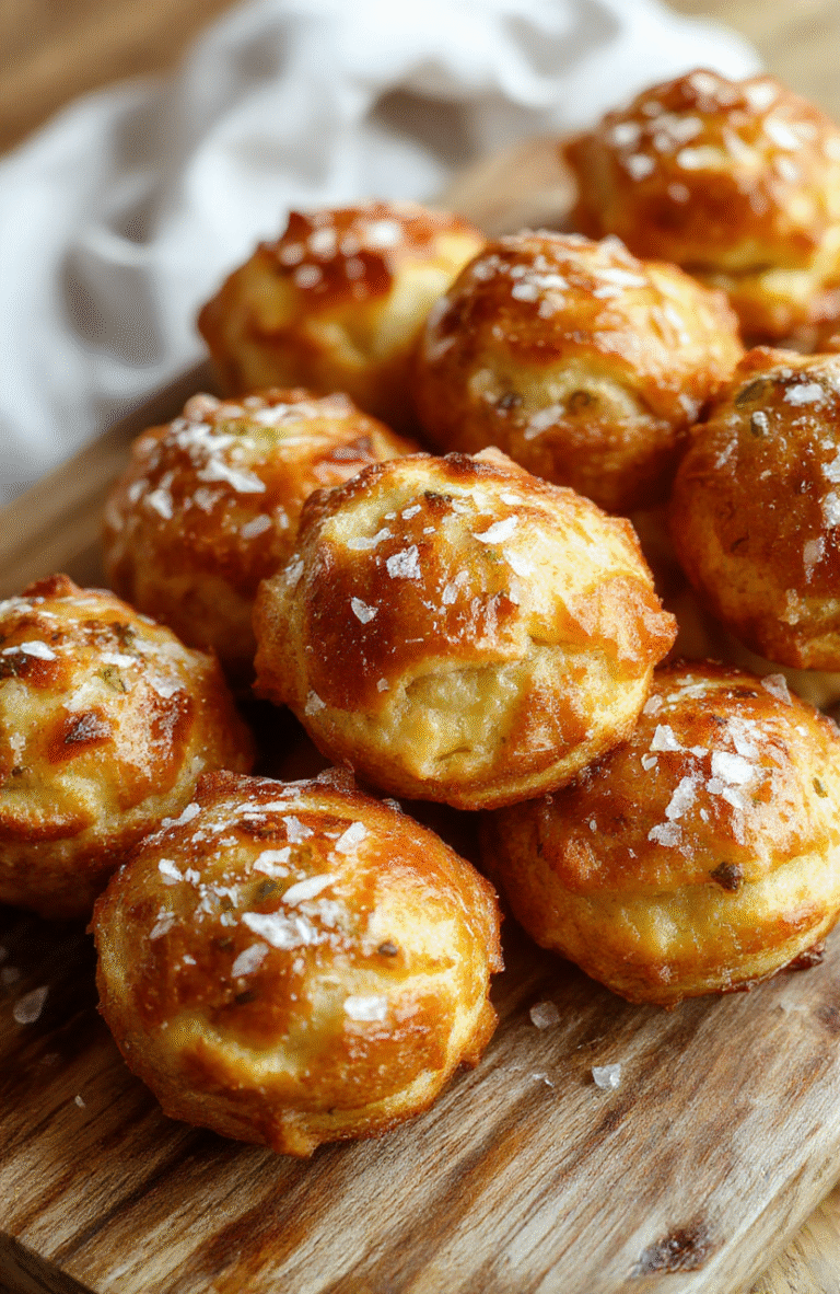 Golden brown buttery soft pretzel bites arranged on a rustic wooden platter, sprinkled with coarse sea salt, with a fluffy texture visible inside, styled casually for an inviting snack presentation.