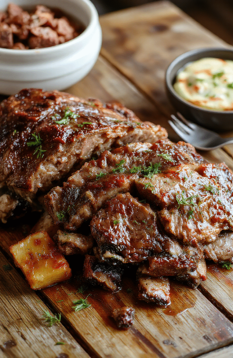Hearty slow cooker pot roast with tender browned beef, carrots, potatoes, and onions in a rich gravy, garnished with fresh parsley, served on a rustic ceramic plate against a wooden table with soft natural lighting and shallow depth of field